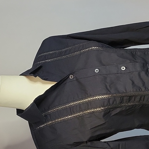 Banana Republic Navy Blue Size 2 Tailored Fit Button Down - Picture 2 of 2